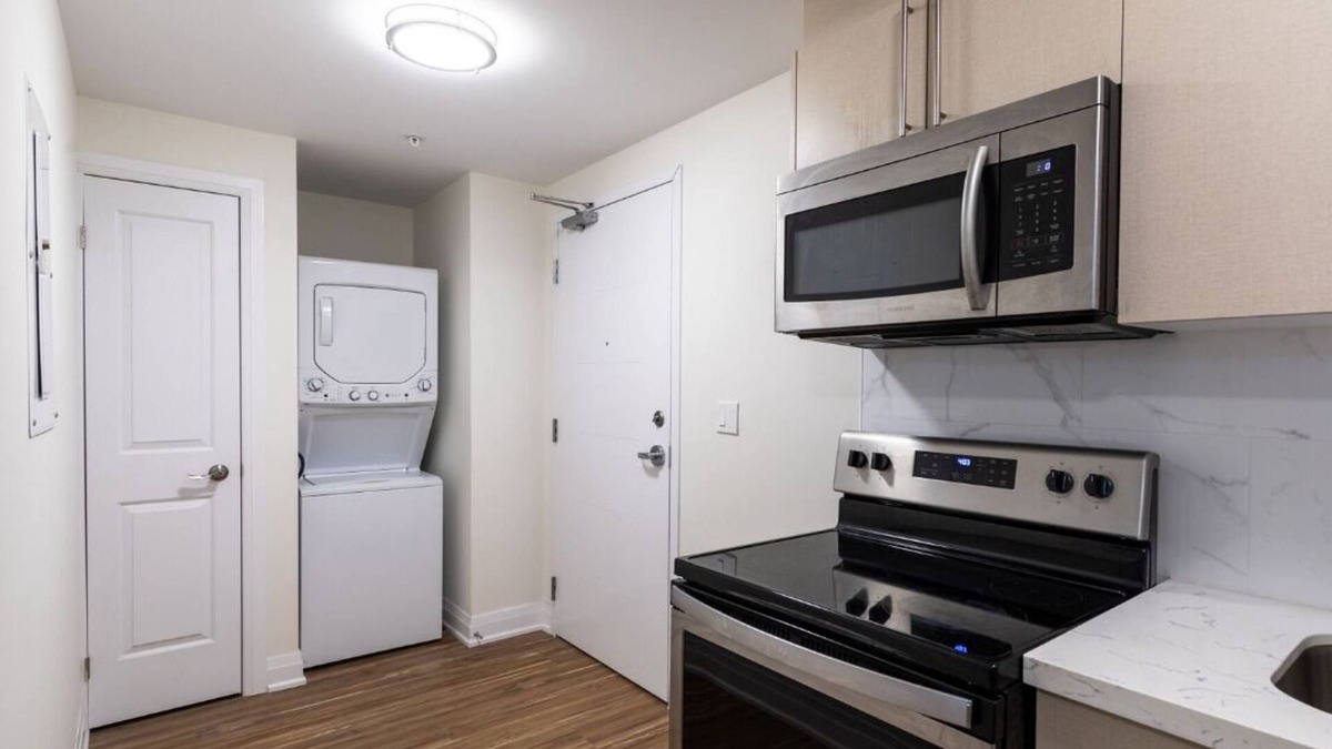 Waterloo Condo | Entire Two Bedroom Apartment With Ensuite Laundry at Center of Waterloo
