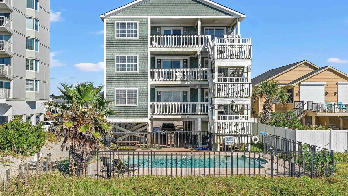 North Myrtle Beach House | EPIC Oceanfront,Sleep 36,Private Pool,SP