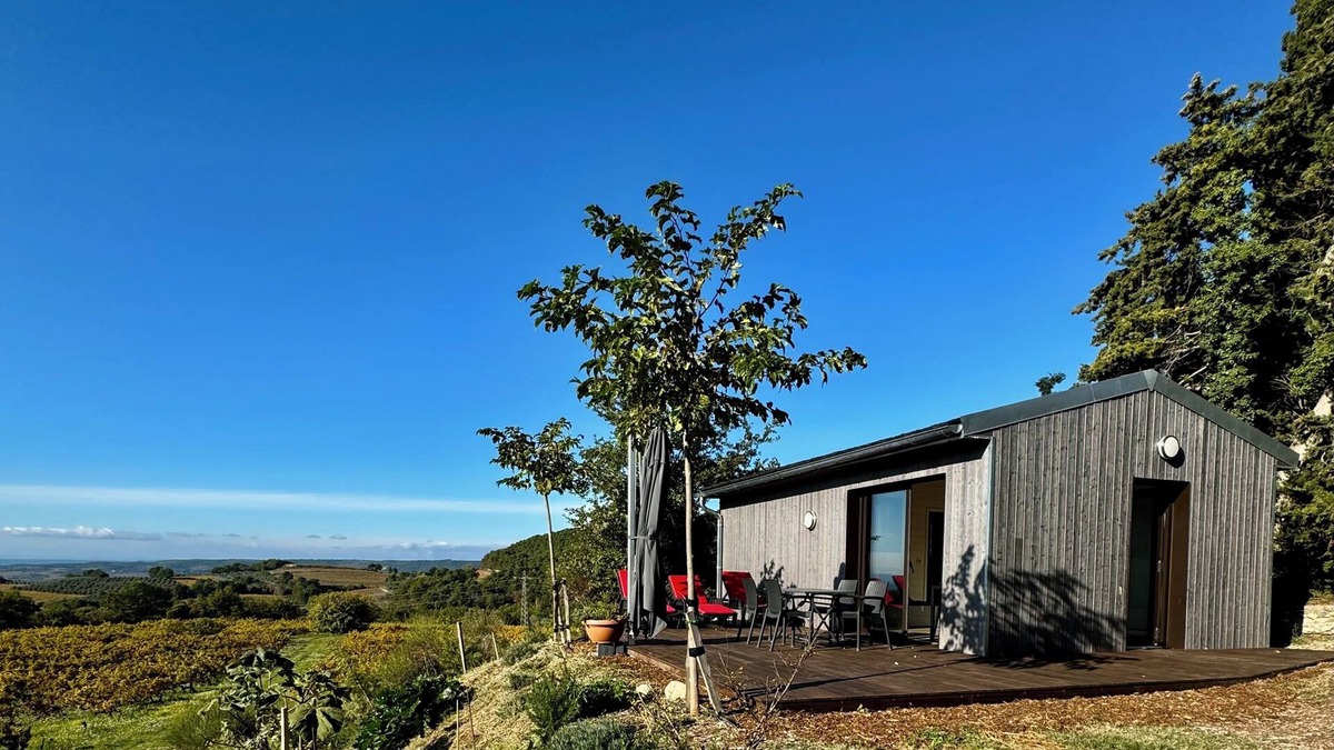 Vaison-la-Romaine House | Ermitage Saint-quinis, le Ponant, Lodge eco Ondes en Pleine Nature