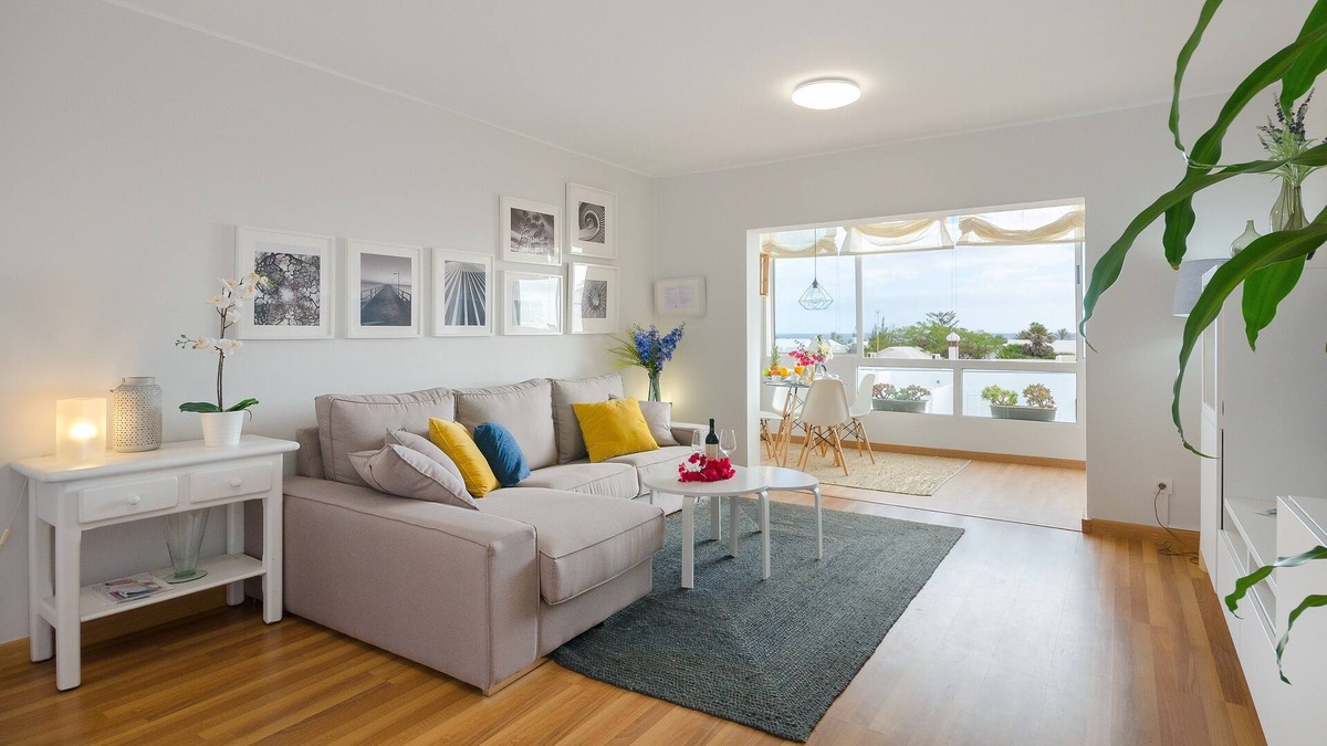 Playa del Cable Apartment | Apartment "Nahia" Close to Beach with Winter Garden, Ocean View & Tennis Court