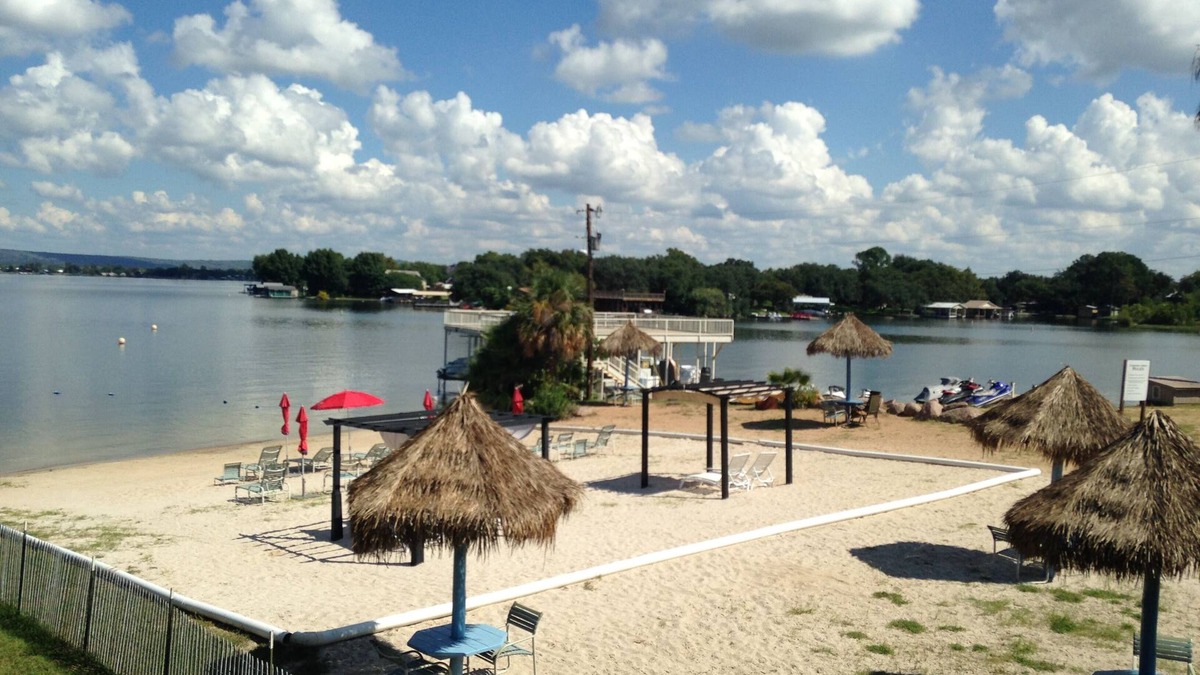 Granite Shoals Condo | Escape to my Tropical Gem on Lake LBJ! Beautiful Condo, Beach,2 Pools!
