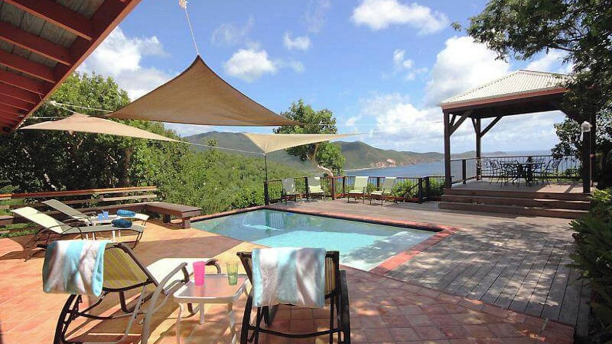 Fish Bay Villa | Escape to "Over the Rainbow" – your own private Caribbean cottage complete with a private pool, ocean view, and a/c. Experience tranquility in a stunning tropical paradise. Book your dream getaway today!