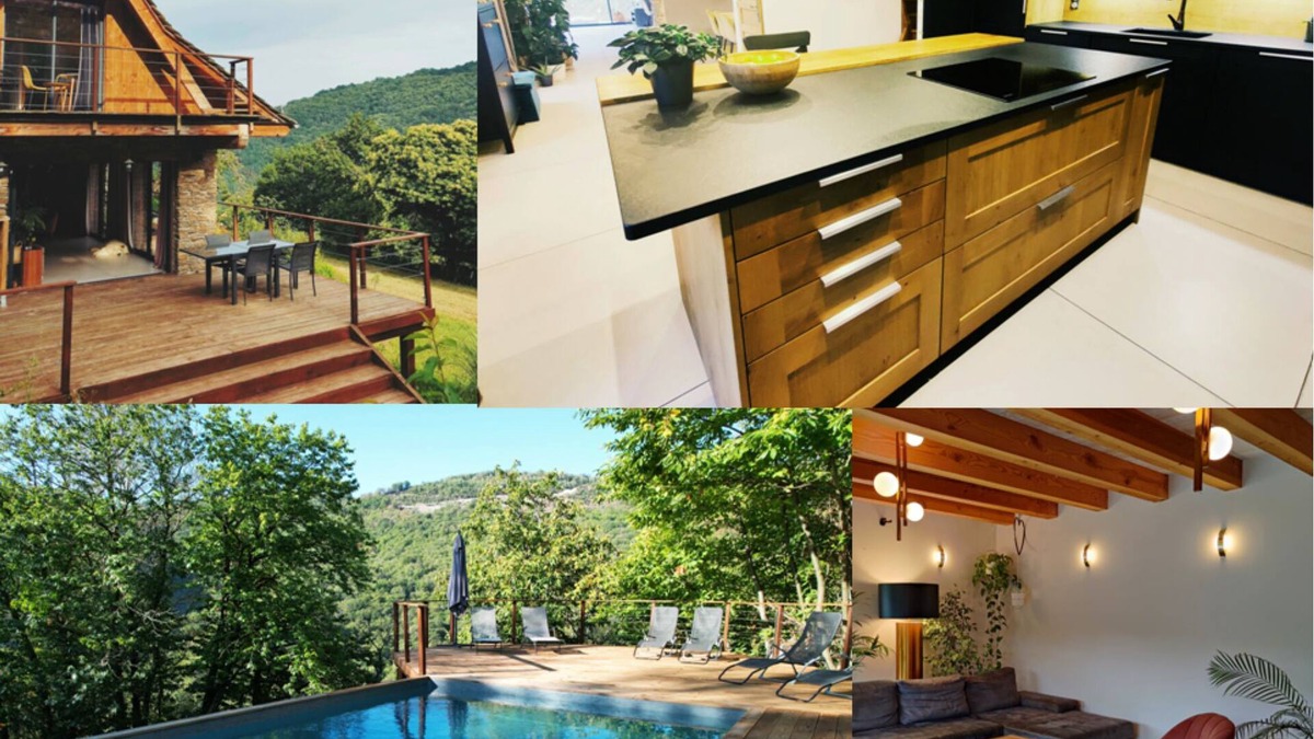 Saint-Hippolyte Villa | Estiva: La Maison Sunshine Piscine - Spa - Vue Grandiose