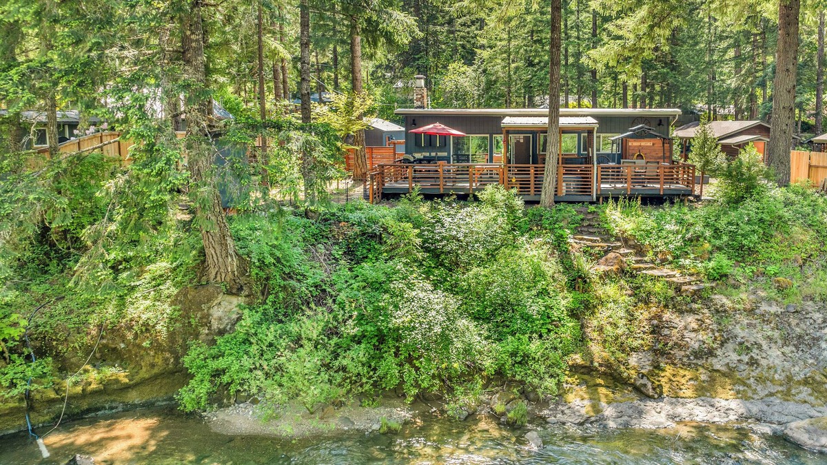 Glide Cabin | Every Season Couples Retreat! River Front Cabin with Hot tub and outdoor Shower