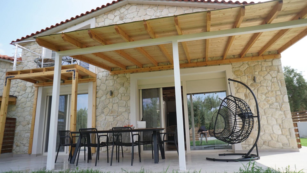 Afytos Villa | Exceptional newly built Villa 2024, just 250m from an awarded blue flag beach!