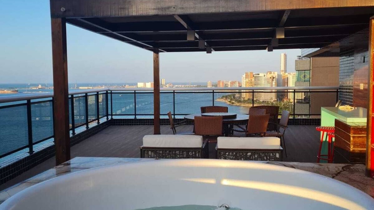 Meireles Apartment | Exclusiva Cobertura no Landscape Gold Vista mar