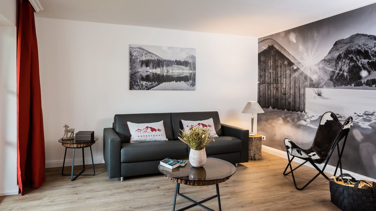 Oberstdorf Apartment | Exclusive and luxurious 55sqm 5* vacation apartment with sunny balconies