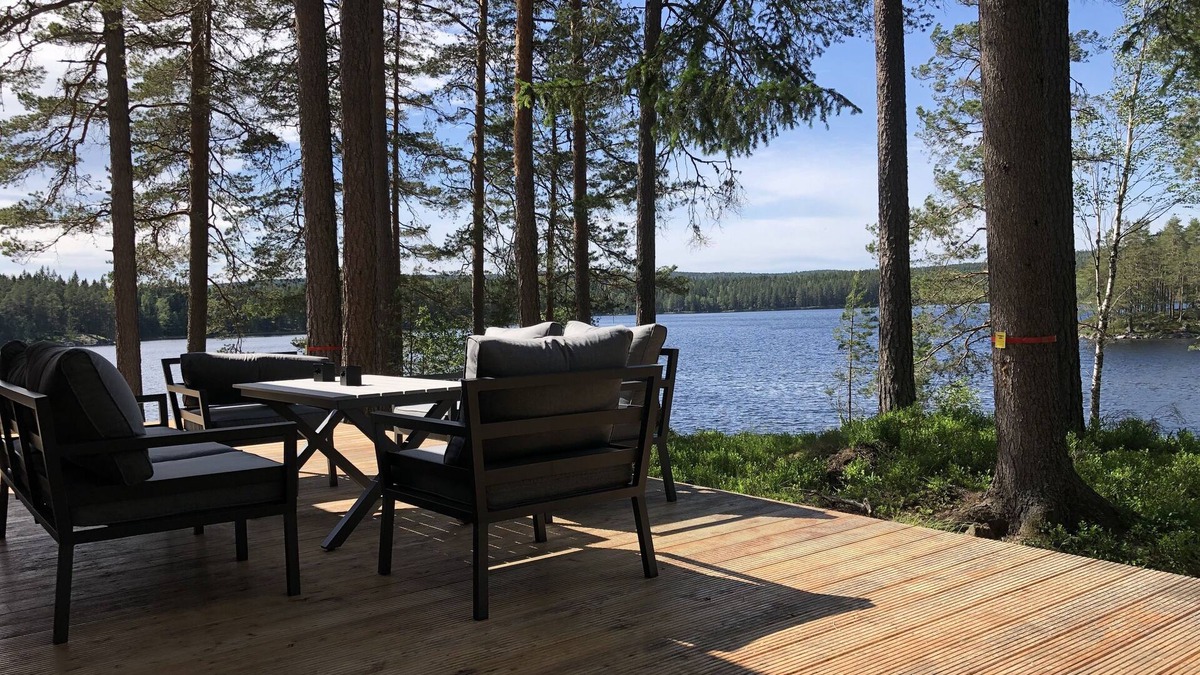 Arvika House | Exclusive and modern vacation home "Stora älg" directly on the lake 365 days a year!