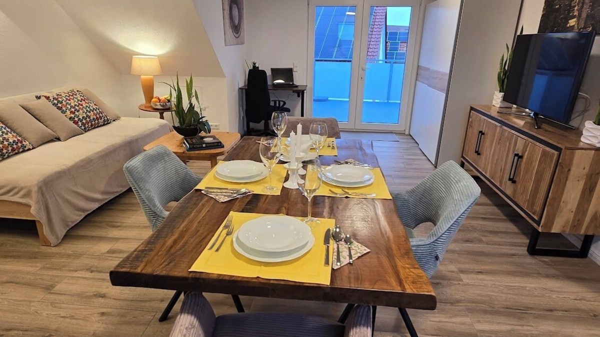 Bad Rappenau Apartment | Exclusive and new roof terrace apartment for max. 3 persons