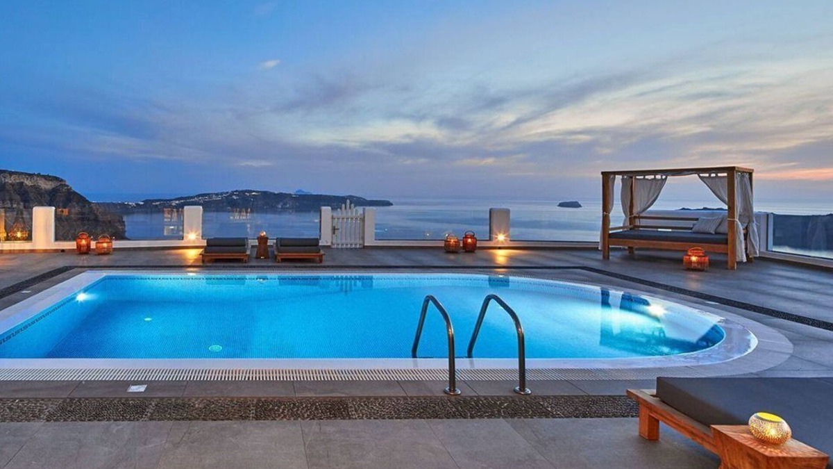 Santorini Villa | Exclusive Santorini Villa | Villa Aetheria| 2 Bedrooms | Private Pool & Hot Tub.