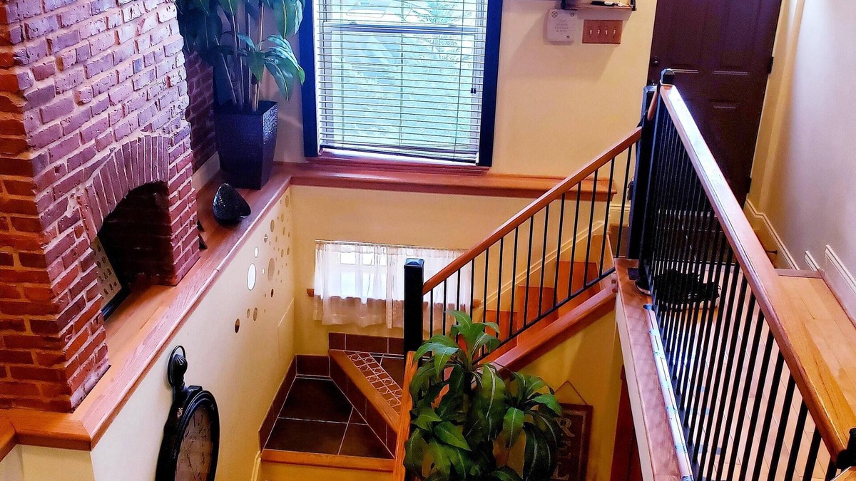 Downtown Baltimore House | Exclusive Sunken Living Room Soaring Exposed Brick