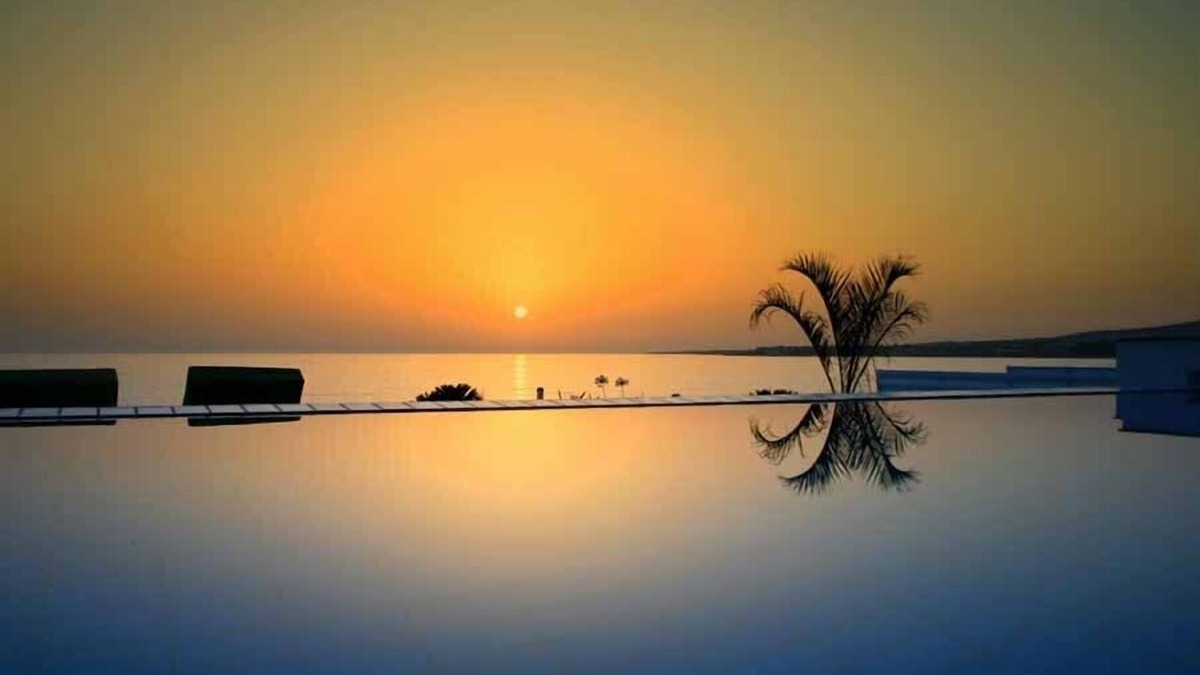 Kissonerga Villa | Executive Waterfront Villa with large pool, Spectacular Sunsets and Sea Views