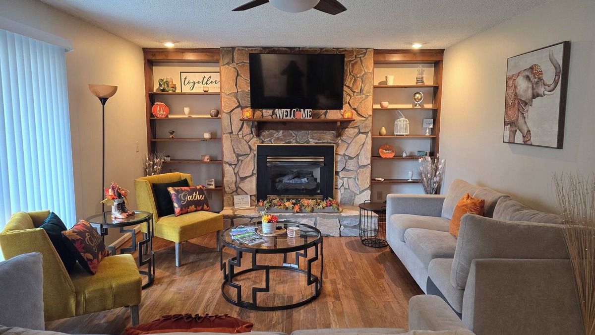 McLeansville House | Experience the warmth of a charming home that offers a serene view.