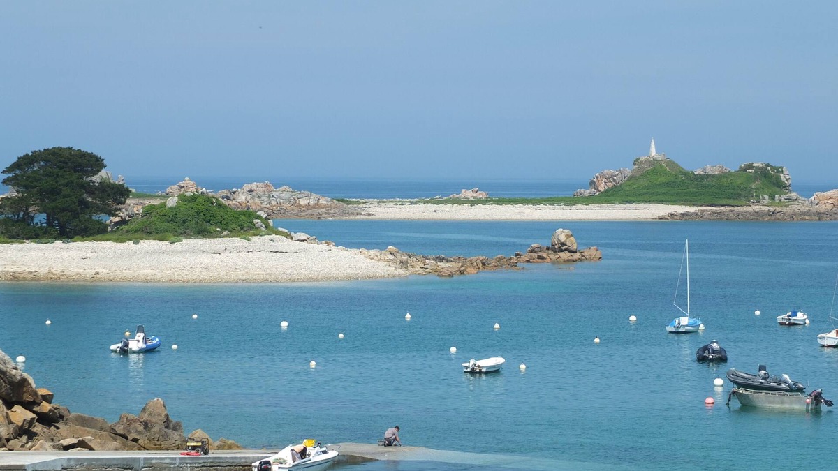 Penvenan Apartment | Facing Port Blanc beach, beautiful apartment with garden