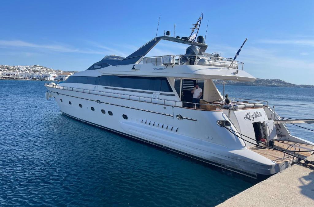 Elliniko Boat Rental | Falcon superyacht 100ft