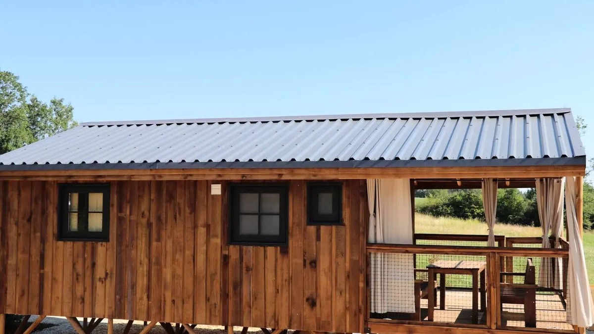 Chisseaux House | Familien-Lodge-Hütte (29 m² - 2 Schlafzimmer) für 5 Personen
