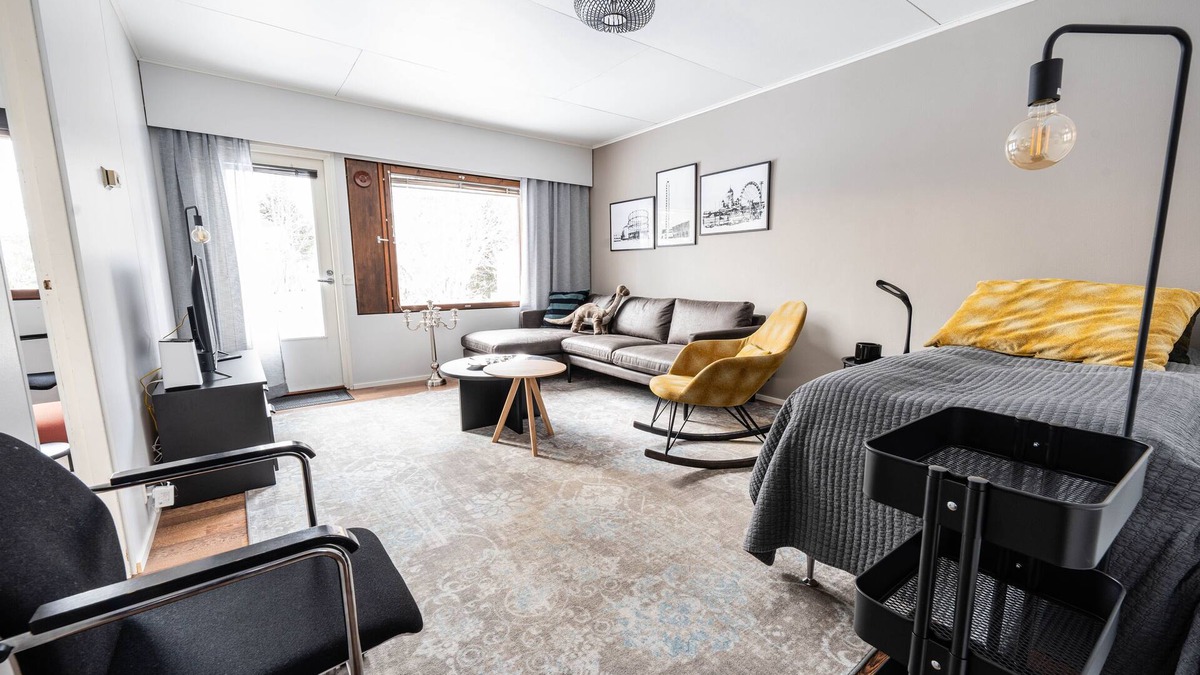 Ranua Apartment | Family- and pet-friendly, cozy 2-bedroom apartment with sauna in Ranua downtown