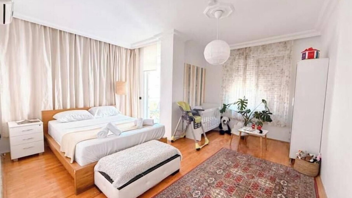 Konyaalti Apartment | Family-Friendly 3BR near Konyaaltı Beach, Balcony w/Mountain & Park View