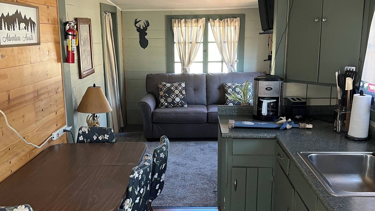 Itasca County Resort | Family friendly cabin close to playground. Amazing swimming beach