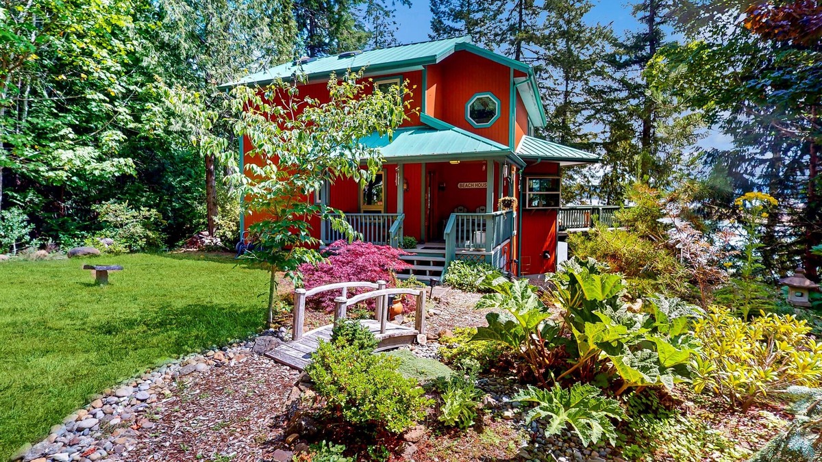 Brinnon House | Family-friendly waterview home with spacious decks, gas grill and W/D