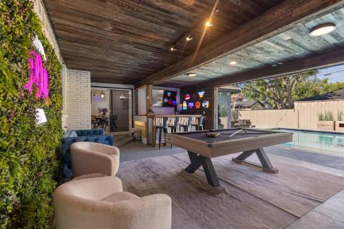 Dallas House | Family Paradise Playhouse includes Pool and Gameroom