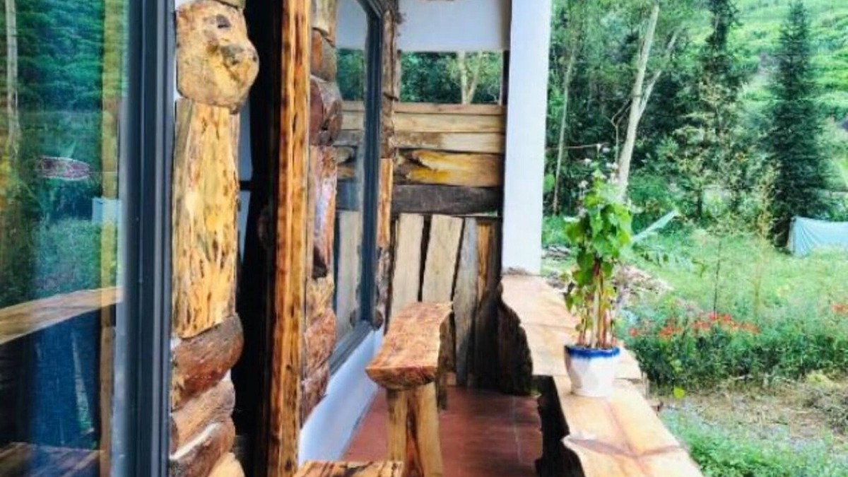 Meo Vac Bed & Breakfast | Family Room with Mountain View - O'Chau Meo Vac Homestay