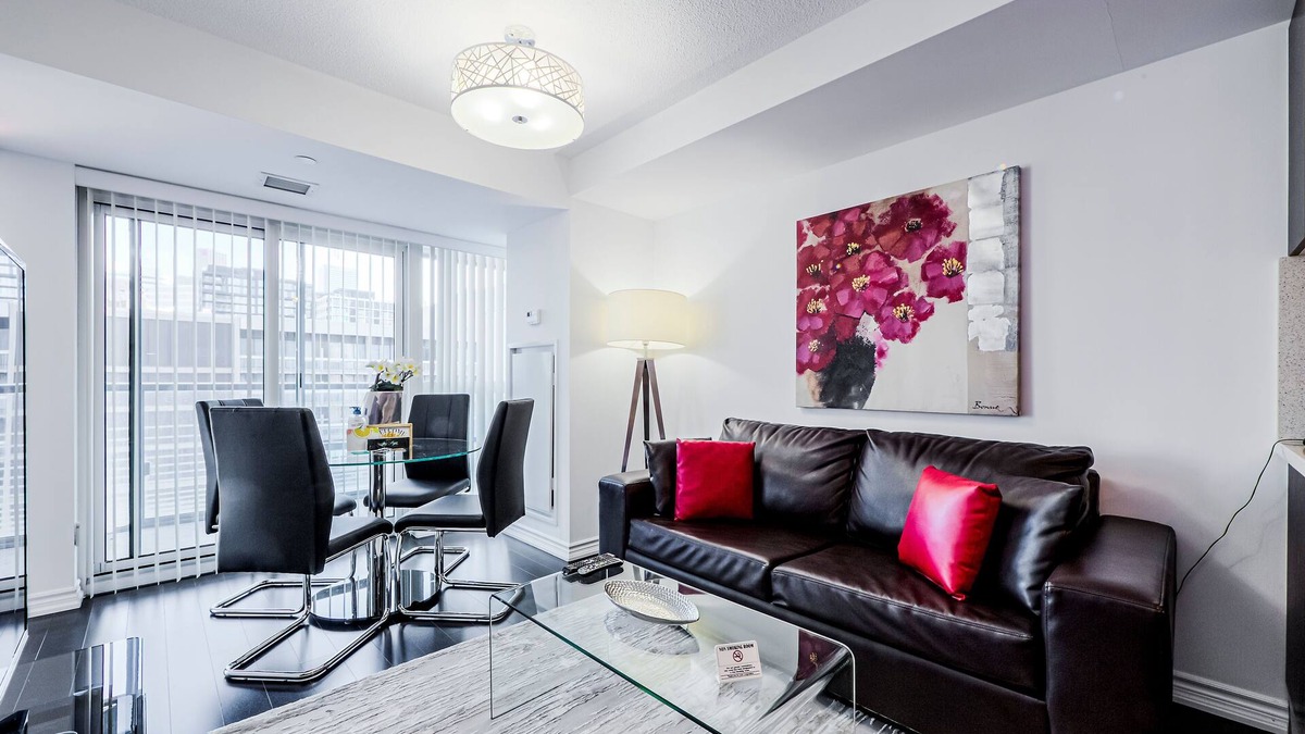 Church and Wellesley Condo | Family Size 2 Bedroom 2 Bathroom Suite w. 3 TVs and Balcony