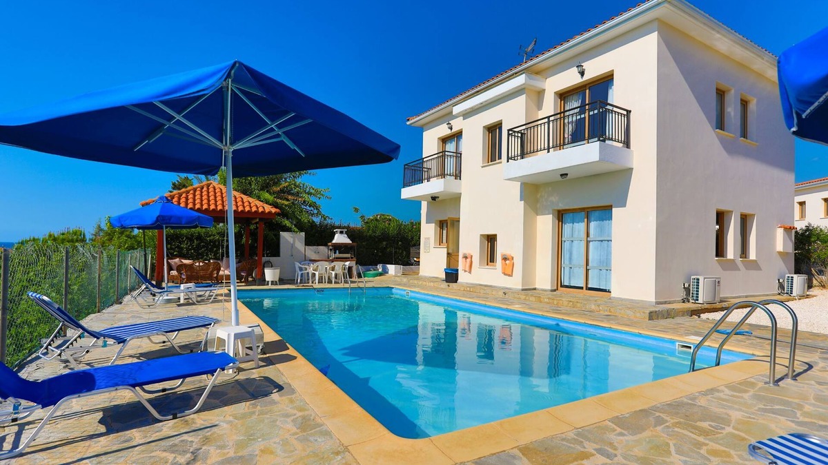 Argaka Villa | Family Villa Hera in Argaka, Cyprus: Sea Views, A/C, WiFi