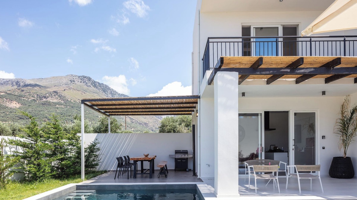 Agios Vasileios Villa | Family villa with Private Pool , 200m to the beach
