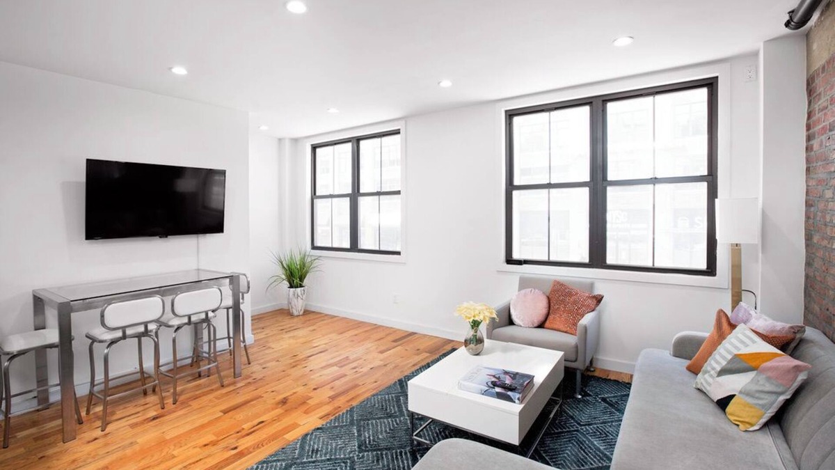 Hudson Square Apartment | Fantastic 2-Bedroom Townhouse with Private Balconies in West Village