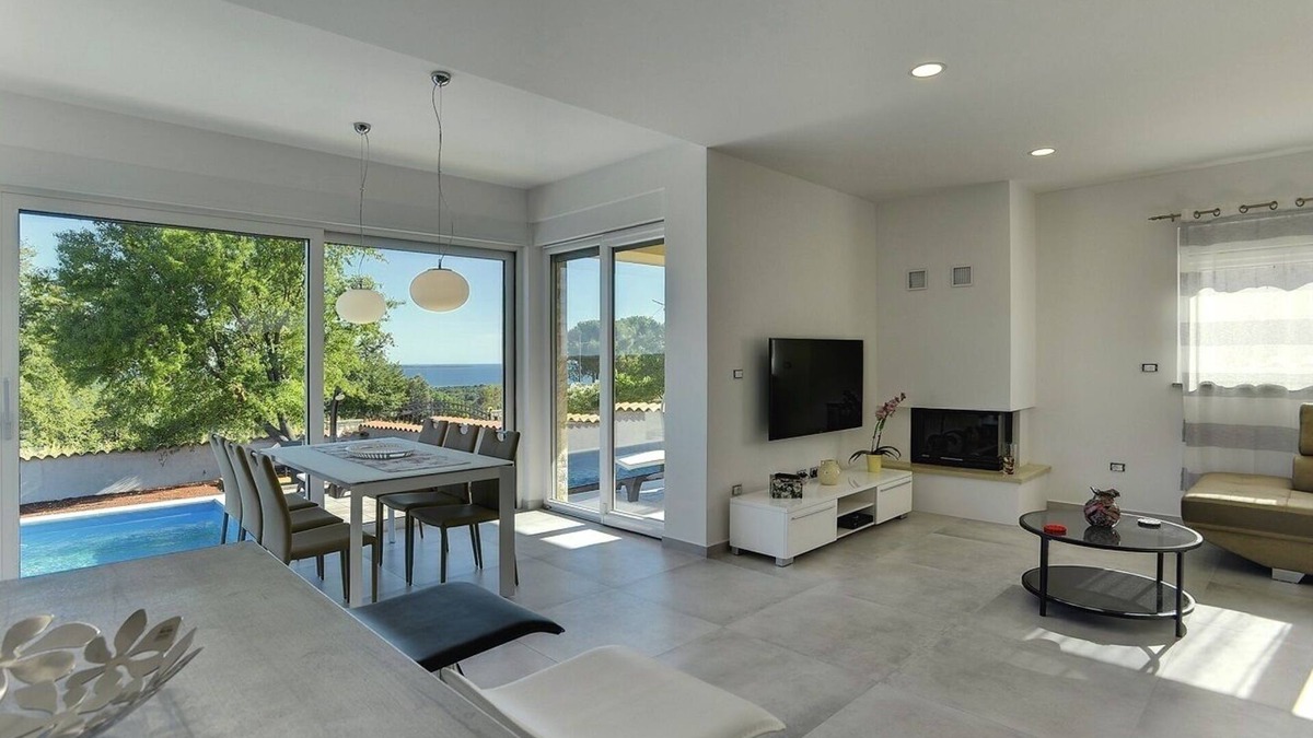 Peroj House | Fantastic new villa with private pool, air conditioning, wifi of a sauna and beautiful sea view