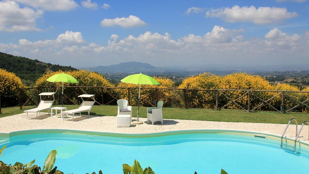 Casperia House | Farmhouse in Casperia With Pool & Scenic Views