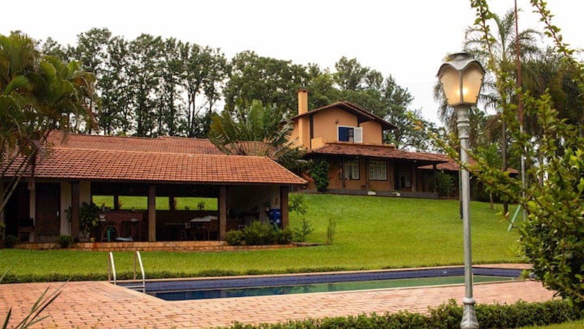 Espirito Santo do Turvo Cottage | Fazenda Sto Antônio-piscina, Quadra, Parque