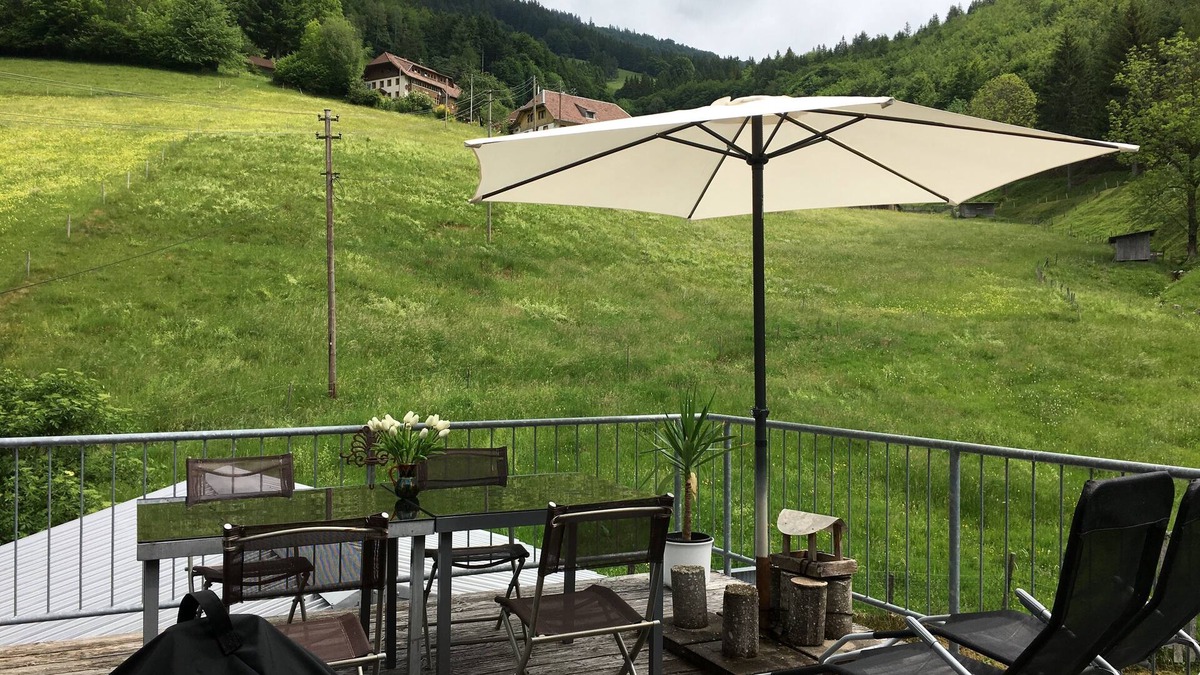 Kleines Wiesental Apartment | Feel-good top-floor apartment with terrace, whirlpool, fireplace - Apartment B