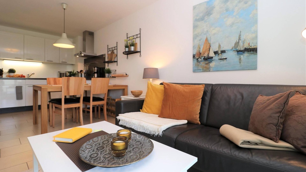 Ostseebad Dierhagen Apartment | Ferienwohnung mit Balkon und Fahrräder Direkt Hinter dem Deich