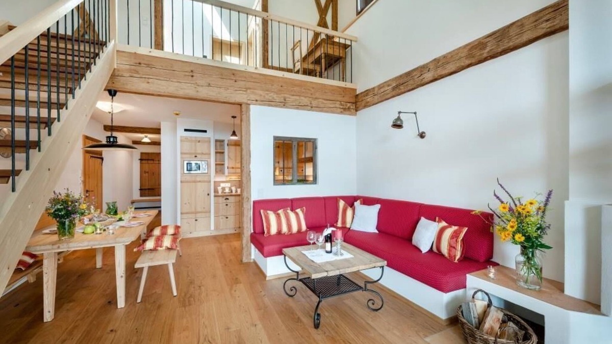 Hoslwang Apartment | Ferienwohnung "Heuboden", 100 qm Obergeschoss, 2 separate Schlafzimmer