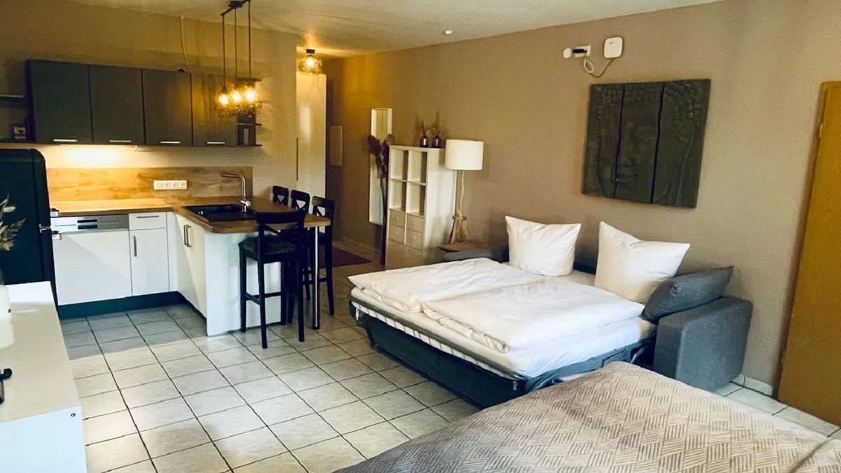 Haundorf Apartment | Ferienwohnung mit großzügigem, offenem Wohn-/Essbereich