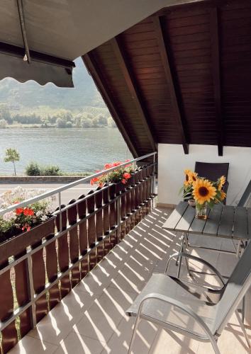 Oberfell Apartment | Ferienwohnung Moselflair mit direktem Blick auf die Mosel und Weinberge