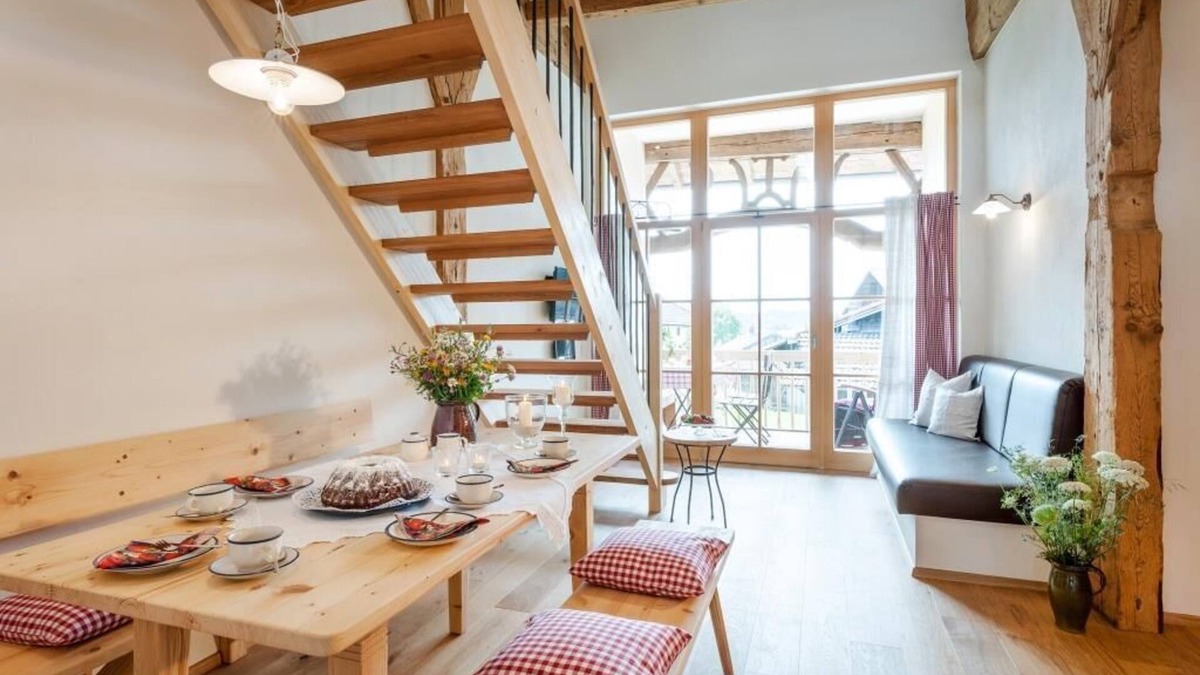 Hoslwang Apartment | Ferienwohnung "Scheunentor", 63 qm Obergeschoss, 2 separate Schlafzimmer