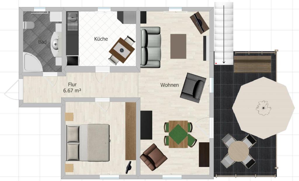 Chursdorf Apartment | Ferienwohnung Sonnenaufgang