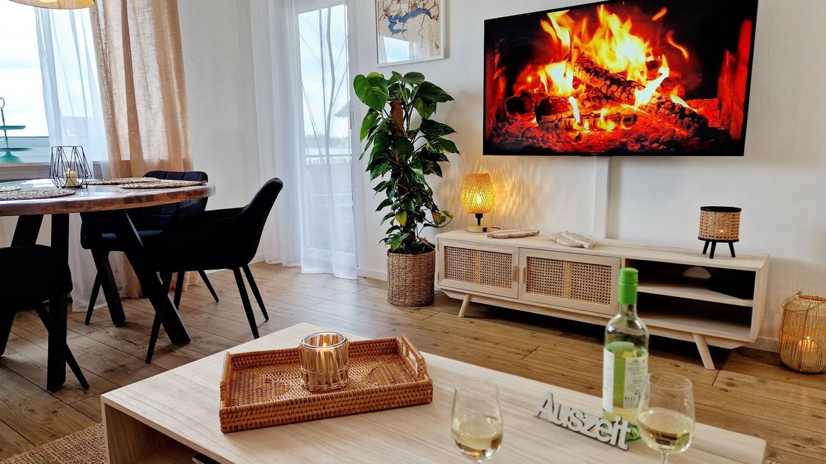 Delecke Apartment | Ferienwohnung Sonnenhang im Boho-stil mit Balkon