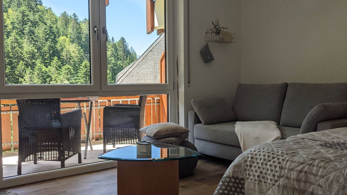 Todtmoos Apartment | Ferienwohnung Sonnenstrahl, 40qm, Balkon, 1 Wohn-/schlafzimmer, Max. 4 Personen