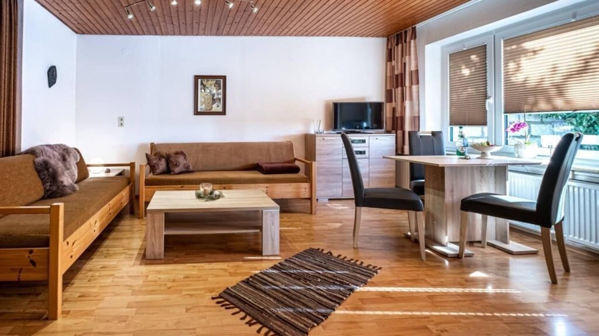 Stammbach Apartment | FeWo Wiesenblick | Ebenerdige 1,5-Raum FeWo mit 35qm und einer Terrasse