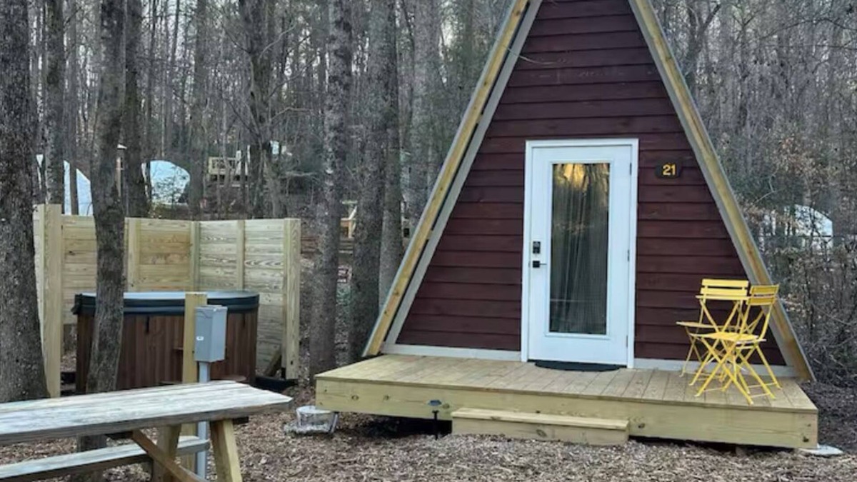 Travelers Rest Cabin | Field Trip Unit 21 Deluxe Aframe with private hot tub