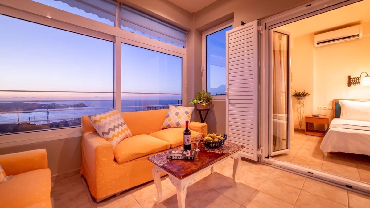 Agia Pelagia Apartment | Filia’s Stunning Sea View Apartment, in Lygaria – Peace, Comfort & Cretan Charm
