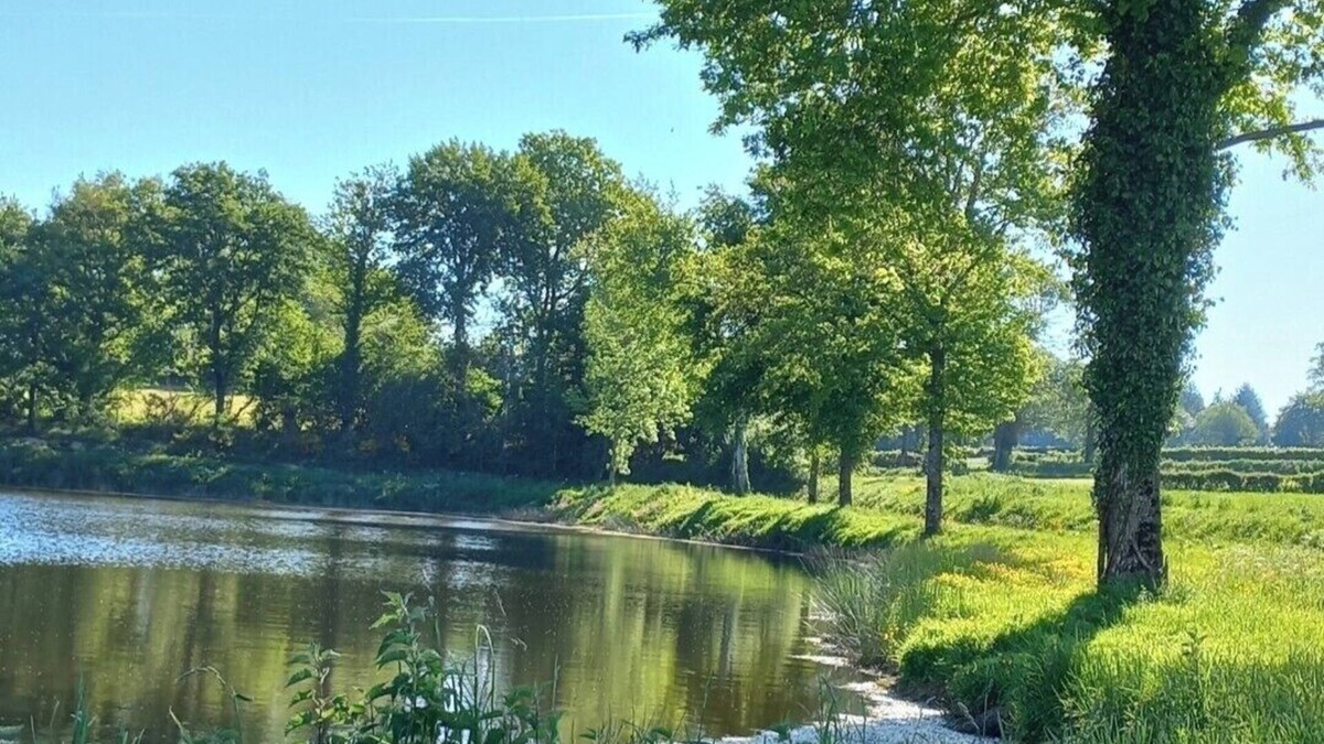 Saint-Marien Cabin | Fishing lake with cosy cabin in charming Saint-Marien with WiFi.