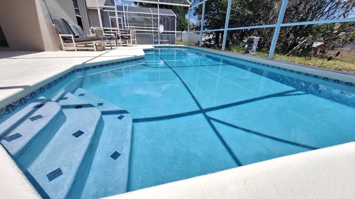 Clear Creek Villa | Five bedroom, three bath home with pool and games room