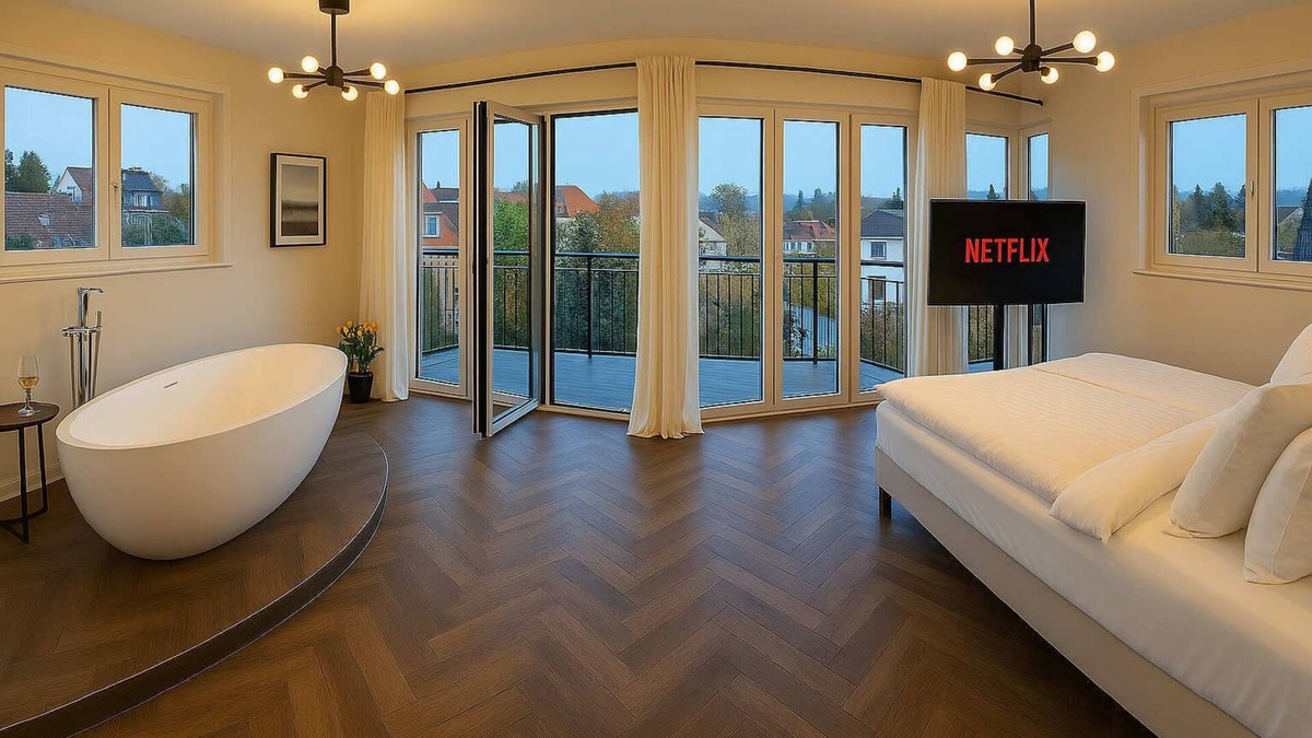 Russee - Hammer Apartment | Fjord Stay - Penthouse mit Whirlpool "Stockholm"