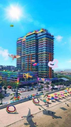 Hoang Hoa Apartment | Flamingo Ibiza Hải Tiến, Căn 2 phòng ngủ view trực diện biển tiêu chuẩn 4NL 2TE