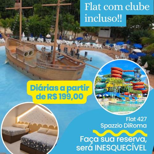 Prive das Caldas Apartment | Flat com clube diroma GRATIS TODOS OS DIAS!